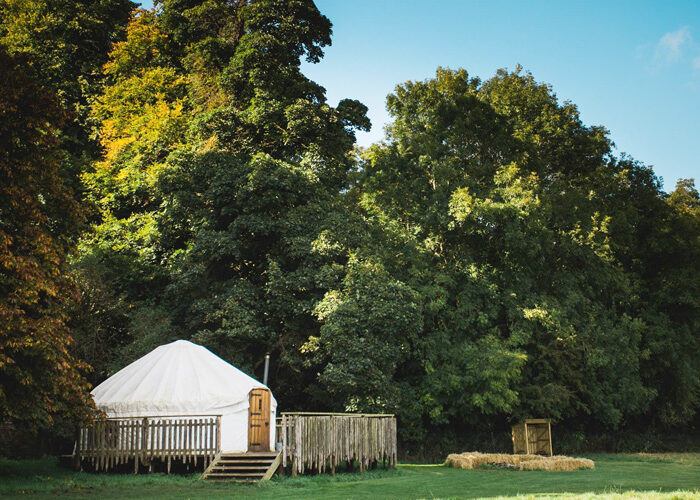 A yurt in a field Rock Farm Slane