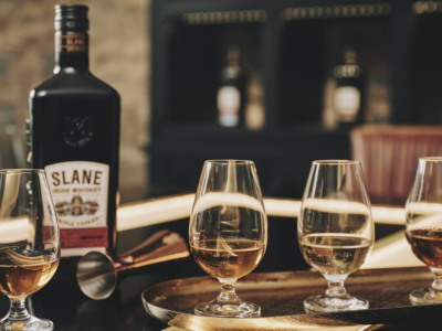 Slane Castle Whiskey and glasses