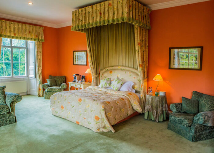 Bed with canopy at Slane Castle