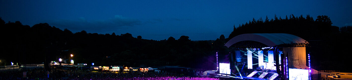 Slane Castle concert at night