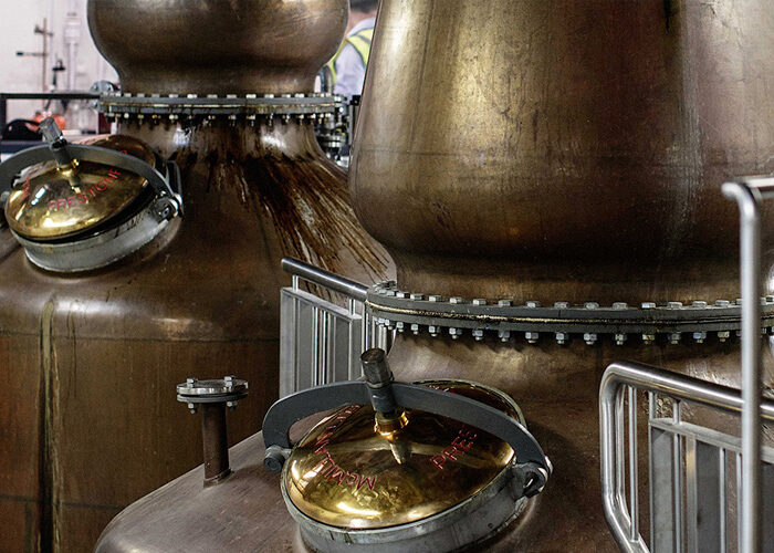 Slane Distillery vats close up