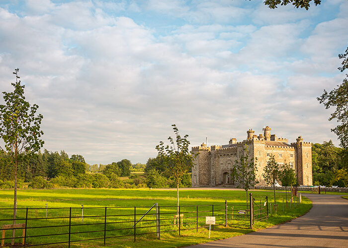 Slane Castle with pathway