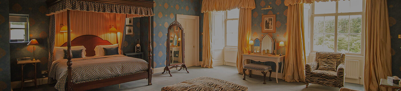 A four poster bed in the Kings Room Slane Castle