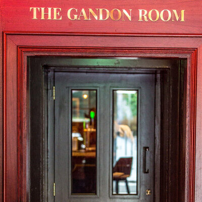 The doorway and signage to The Gandon Room