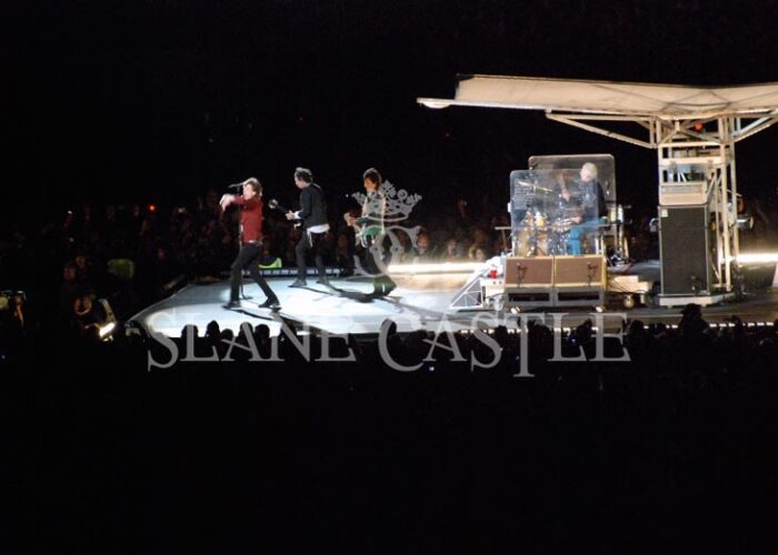 Mick Jagger and Rolling stones on stage at Slane Castle