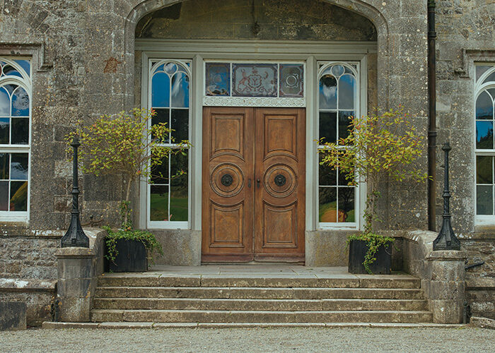 The front doors of Slane Castle