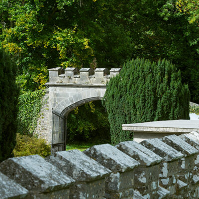 Historic wall and gateway at Slane Castle
