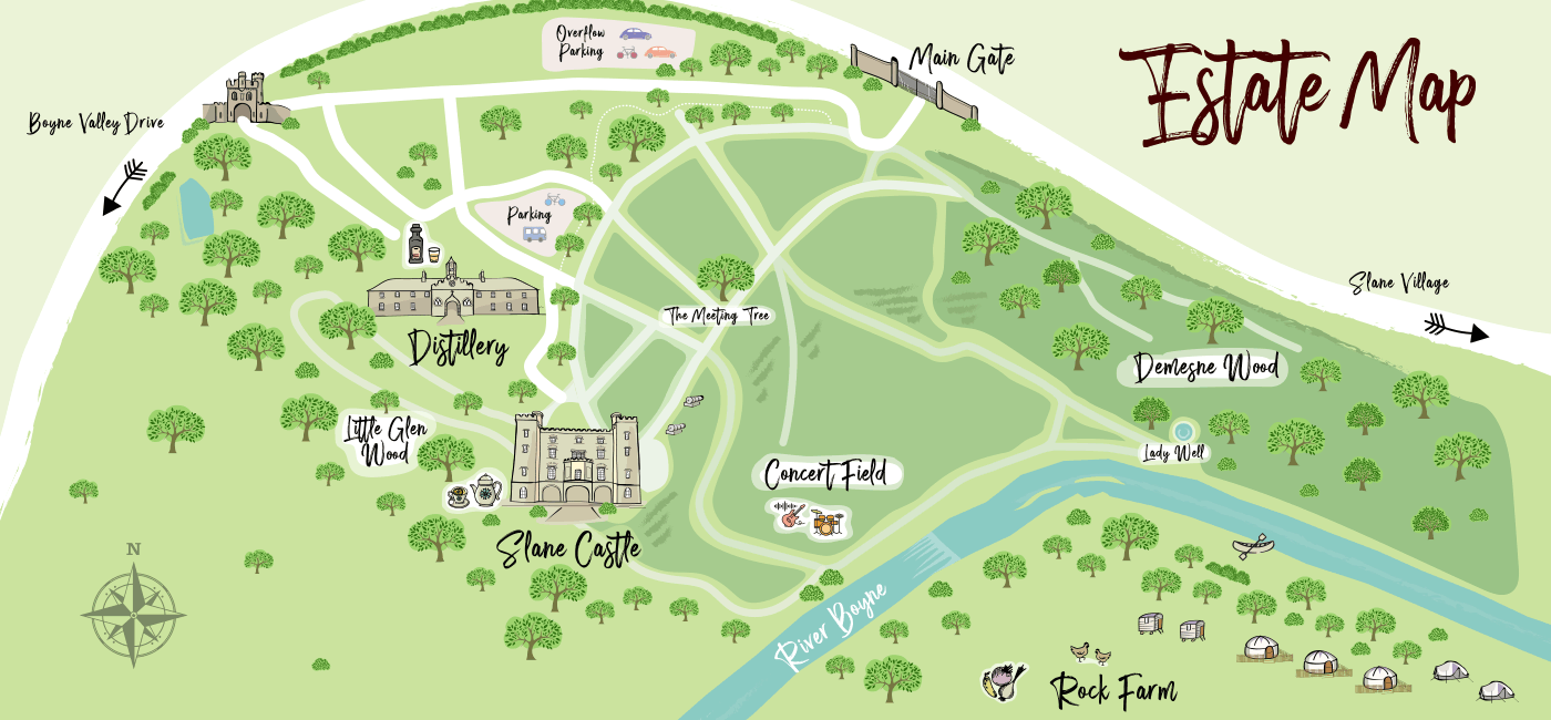 Slane Castle Estate Map