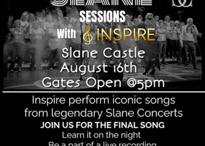 Slane Sessions with Inspire concert August 16th 2025 poster